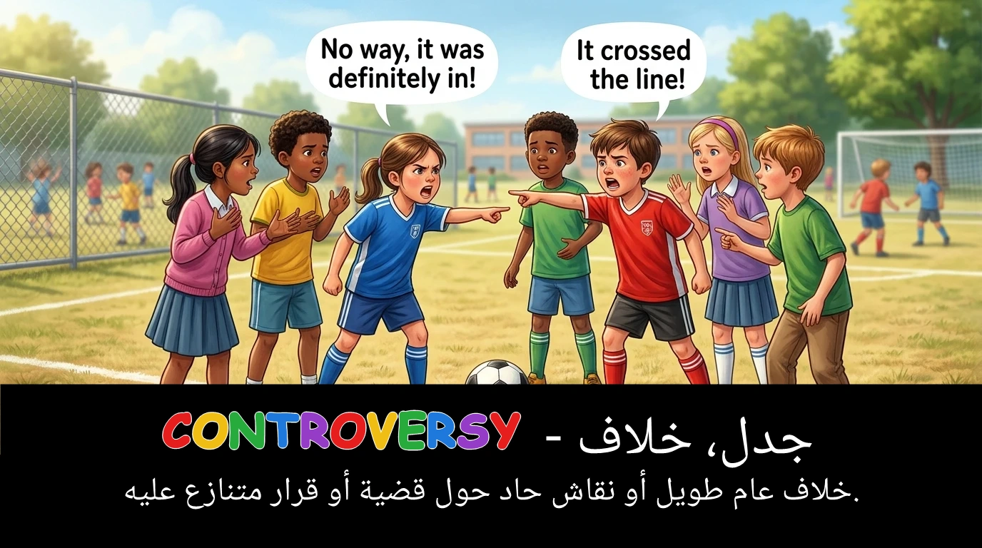 Arabic Illustration for controversy